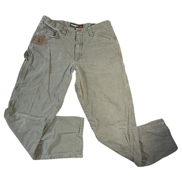 Wrangler Other - Wrangler x Riggs Workwear Ripstop Carpenter Pants Size 36 x 33 Green Cotton Work
